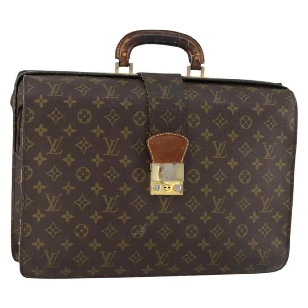 LOUIS VUITTON Monogram Serviette Fermoir Business Bag
